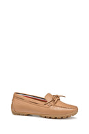 Geox Kadın Bej Deri Loafer | Derimod Geox Kadın Bej Deri Loafer | Derimod