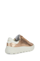 Geox Kadın Pembe Spherica Bağcıklı Kalın Tabanlı Deri Sneaker | Derimod Geox Kadın Pembe Spherica Bağcıklı Kalın Tabanlı Deri Sneaker | Derimod