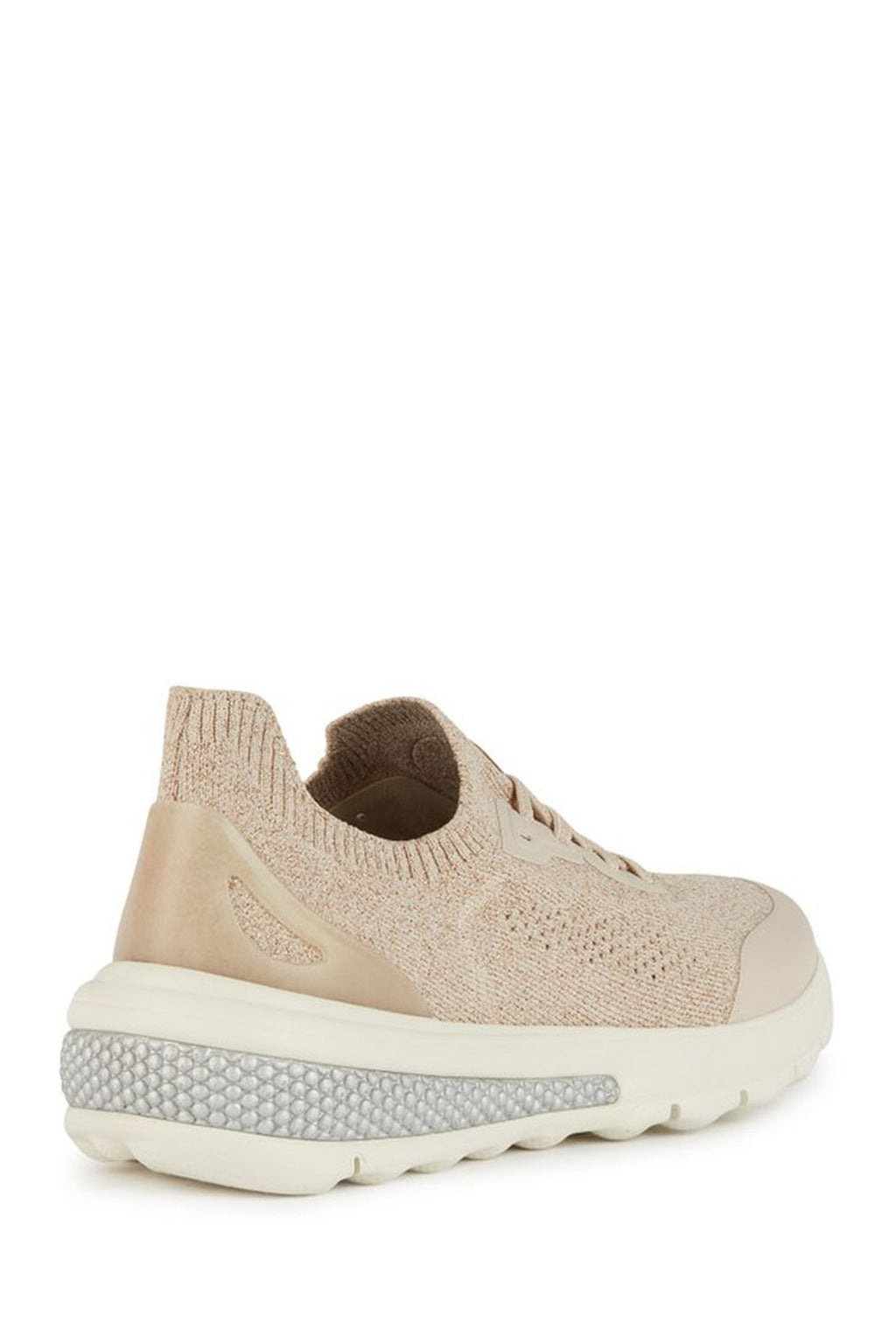 Geox Kadın Bej Spherica Actif Kalın Tabanlı Bağcıklı Kumaş Sneaker