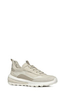 Geox Women's Beige Spherica Lace-up Fabric Sneaker | Derimod Geox Women's Beige Spherica Lace-up Fabric Sneaker | Derimod
