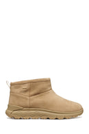 Geox Women Beige D Spherica 4X4 B Abx B - Suede Suede Leather Teddy Boot | Derimod Geox Women Beige D Spherica 4X4 B Abx B - Suede Suede Leather Teddy Boot | Derimod