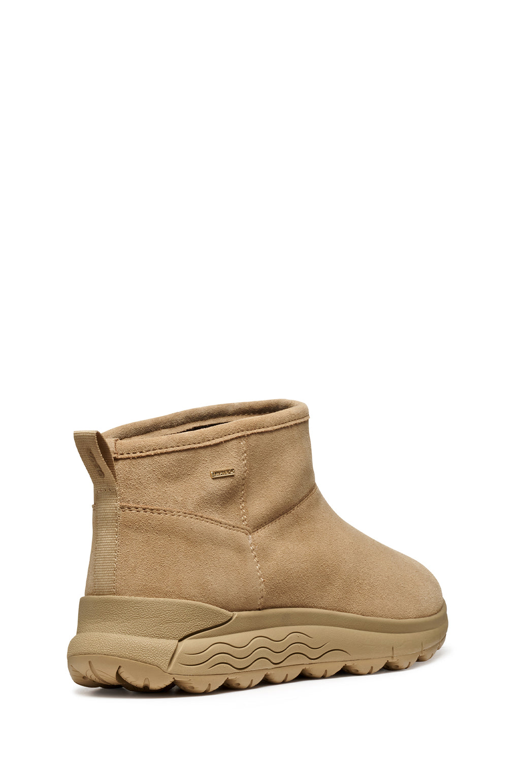 Geox Kadın Bej D Spherıca 4X4 B Abx B - Suede Süet Deri Teddy Bot