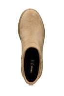 Geox Women Beige D Spherica 4X4 B Abx B - Suede Suede Leather Teddy Boot | Derimod Geox Women Beige D Spherica 4X4 B Abx B - Suede Suede Leather Teddy Boot | Derimod