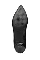 Geox Women Black D Kleopy B - Nappa Sheep Lea Zippered Thin Heeled Leather Boot | Derimod Geox Women Black D Kleopy B - Nappa Sheep Lea Zippered Thin Heeled Leather Boot | Derimod