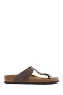 Birkenstock Men's Brown Gizeh Flip Flops | Derimod Birkenstock Men's Brown Gizeh Flip Flops | Derimod