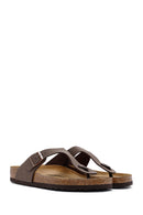 Birkenstock Men's Brown Gizeh Flip Flops | Derimod Birkenstock Men's Brown Gizeh Flip Flops | Derimod
