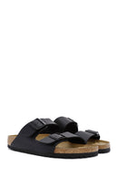 Birkenstock Erkek Siyah Çift Tokalı Arizona Bf Düz Terlik | Derimod Birkenstock Erkek Siyah Çift Tokalı Arizona Bf Düz Terlik | Derimod