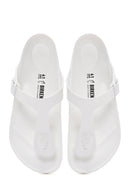 Birkenstock Men's White Gizeh Eva Flat Flip Flops | Derimod Birkenstock Men's White Gizeh Eva Flat Flip Flops | Derimod