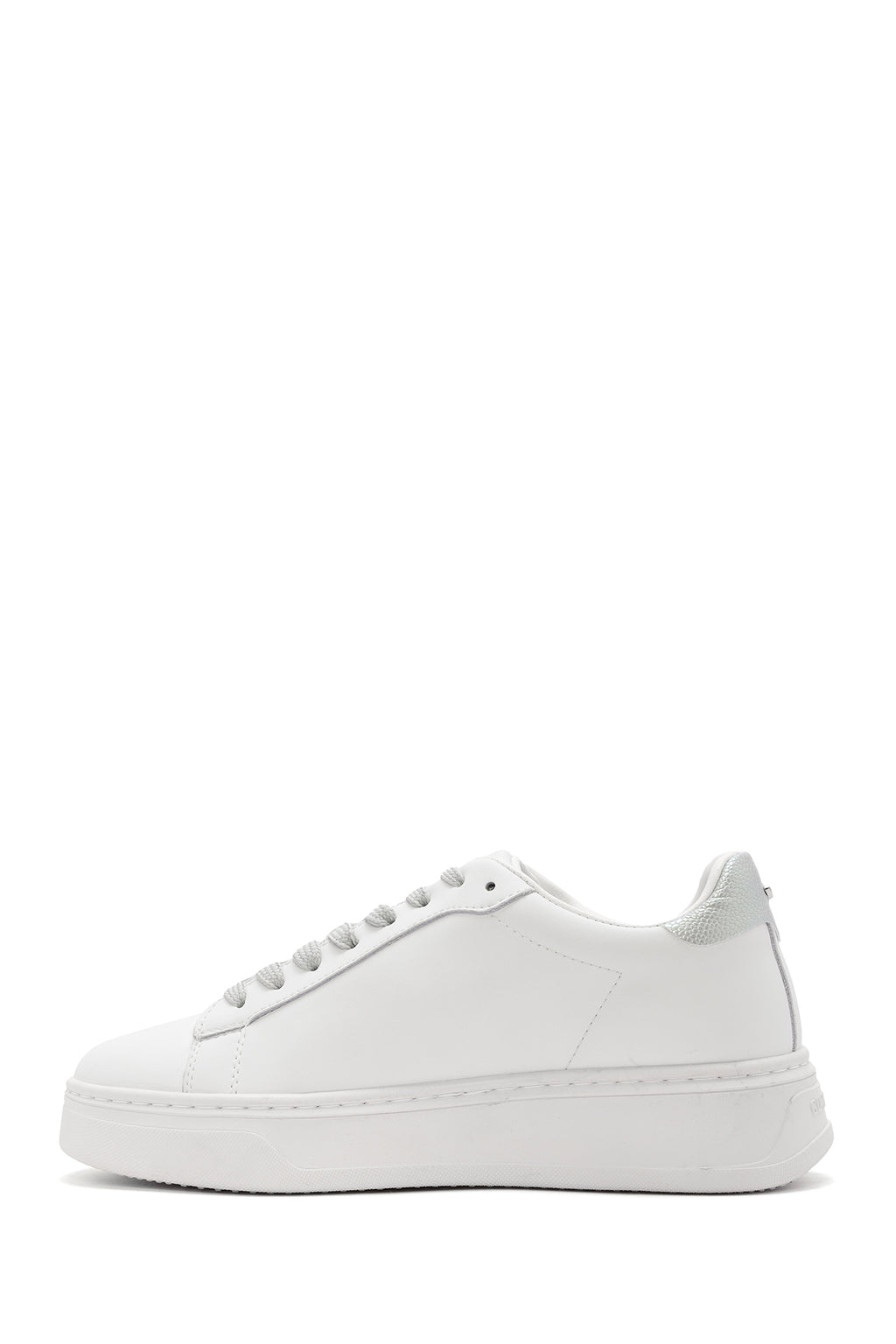 Alberto Guardiani Kadın Beyaz New Era Bağcıklı Deri Sneaker