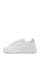 Alberto Guardiani Kadın Beyaz New Era Bağcıklı Deri Sneaker | Derimod Alberto Guardiani Kadın Beyaz New Era Bağcıklı Deri Sneaker | Derimod