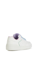 Geox Kız Çocuk Beyaz Washiba Bağcıklı Deri Sneaker | Derimod Geox Kız Çocuk Beyaz Washiba Bağcıklı Deri Sneaker | Derimod
