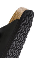 Birkenstock Women's Black Double Buckle Arizona Bf Flat Slippers | Derimod Birkenstock Women's Black Double Buckle Arizona Bf Flat Slippers | Derimod