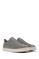 Camper Men's Gray Runner Four Leather Sneaker | Derimod Camper Men's Gray Runner Four Leather Sneaker | Derimod