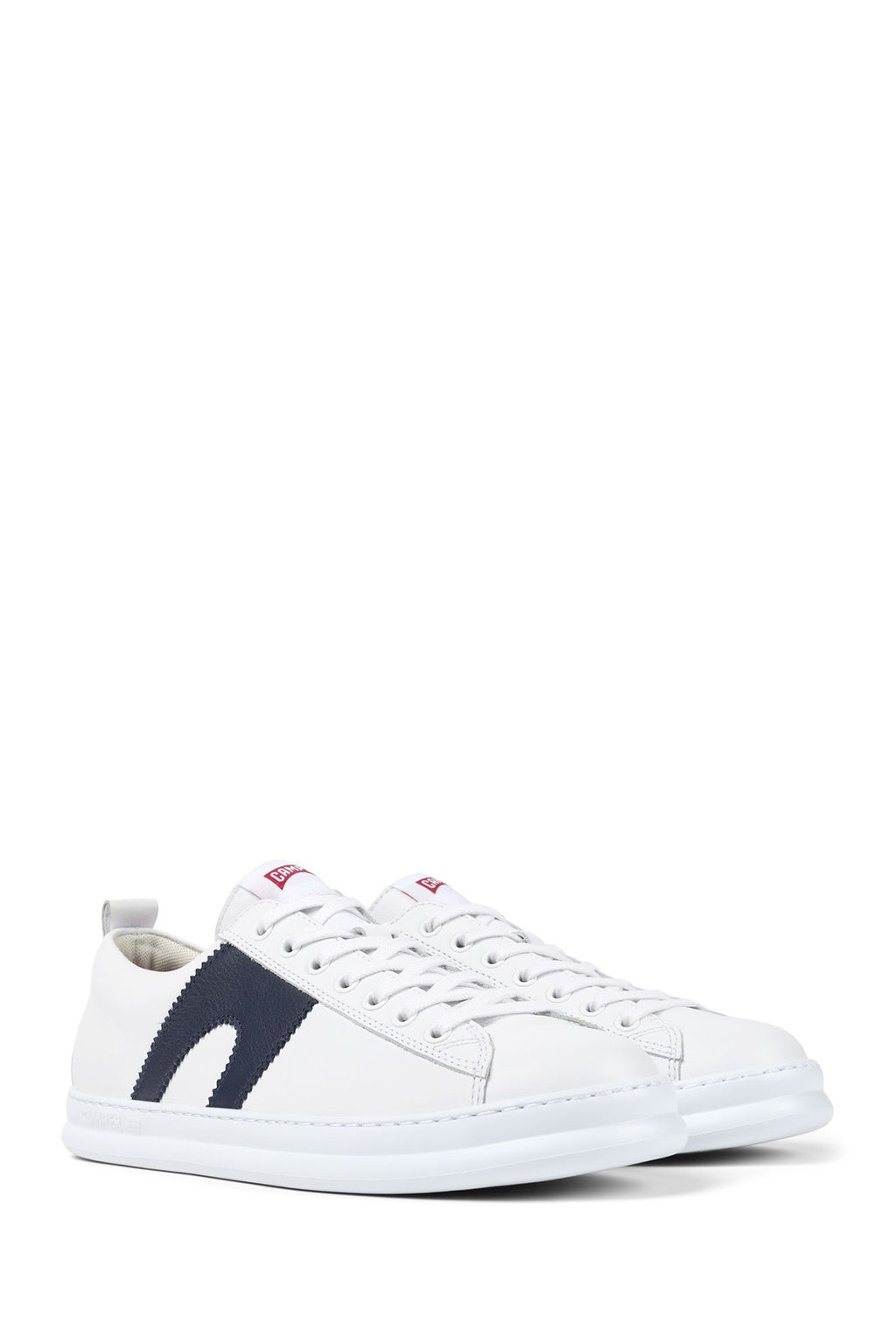 Camper Erkek Beyaz Runner Bağcıklı Deri Sneaker