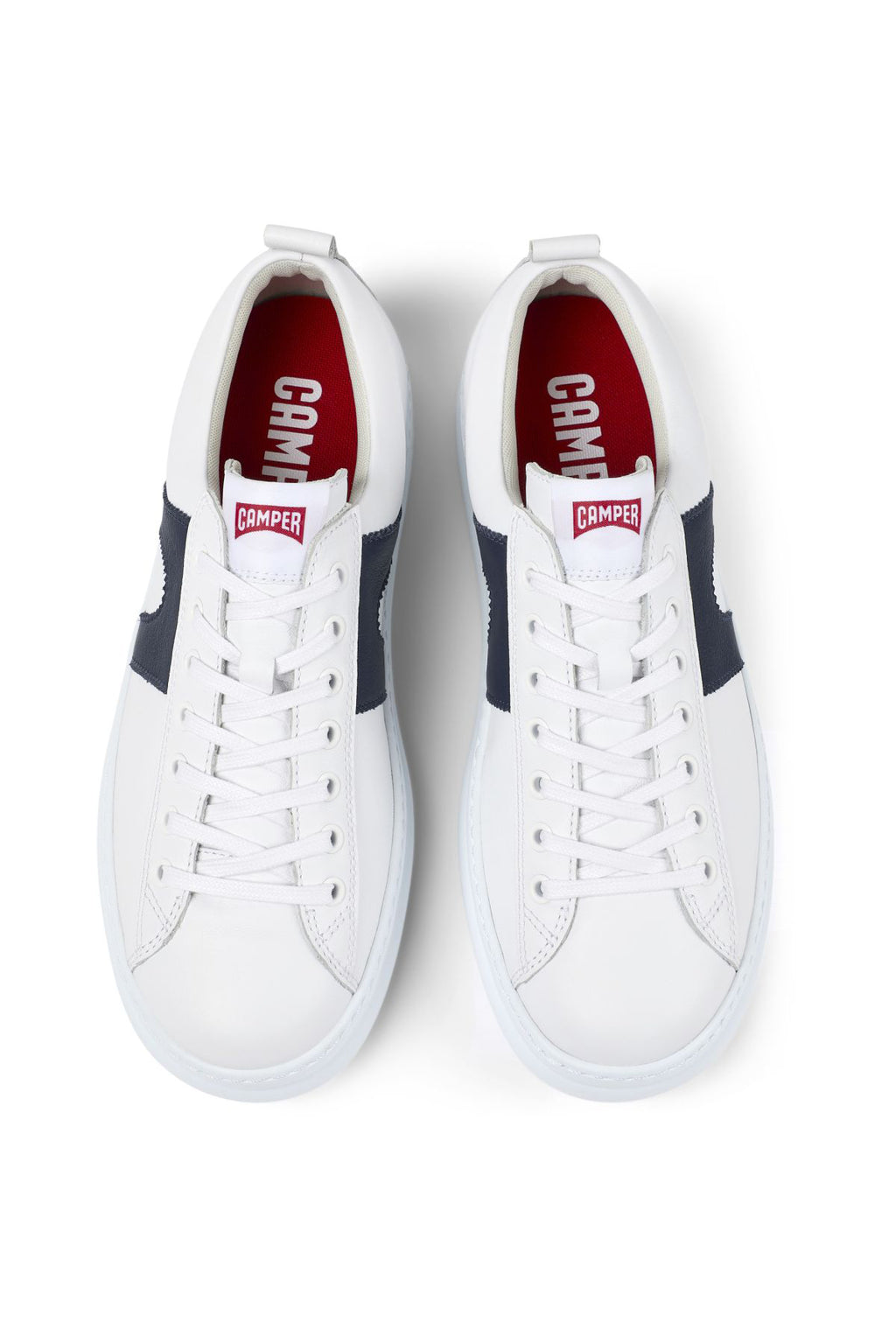 Camper Erkek Beyaz Runner Bağcıklı Deri Sneaker