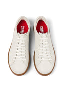 Camper Men's White Pelotas Soller Lace-up Leather Sneaker | Derimod Camper Men's White Pelotas Soller Lace-up Leather Sneaker | Derimod