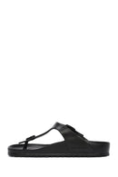 Birkenstock Women's Black Flip Flops Gizeh Eva Slippers | Derimod Birkenstock Women's Black Flip Flops Gizeh Eva Slippers | Derimod