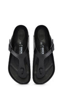 Birkenstock Women's Black Flip Flops Gizeh Eva Slippers | Derimod Birkenstock Women's Black Flip Flops Gizeh Eva Slippers | Derimod