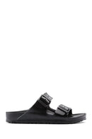 Birkenstock Kadın Siyah Çift Tokalı Arizona Eva Düz Terlik | Derimod Birkenstock Kadın Siyah Çift Tokalı Arizona Eva Düz Terlik | Derimod