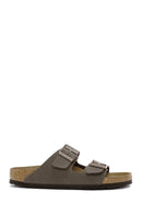 Birkenstock Kadın Kahverengi Arizona Eva Nubuk Deri Terlik | Derimod Birkenstock Kadın Kahverengi Arizona Eva Nubuk Deri Terlik | Derimod