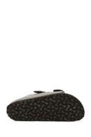 Birkenstock Women's Gray Arizona Eva Nubuck Leather Slippers | Derimod Birkenstock Women's Gray Arizona Eva Nubuck Leather Slippers | Derimod