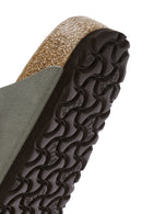 Birkenstock Women's Gray Arizona Eva Nubuck Leather Slippers | Derimod Birkenstock Women's Gray Arizona Eva Nubuck Leather Slippers | Derimod