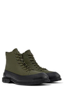 Camper Men's Khaki Pix Leather Boots | Derimod Camper Men's Khaki Pix Leather Boots | Derimod