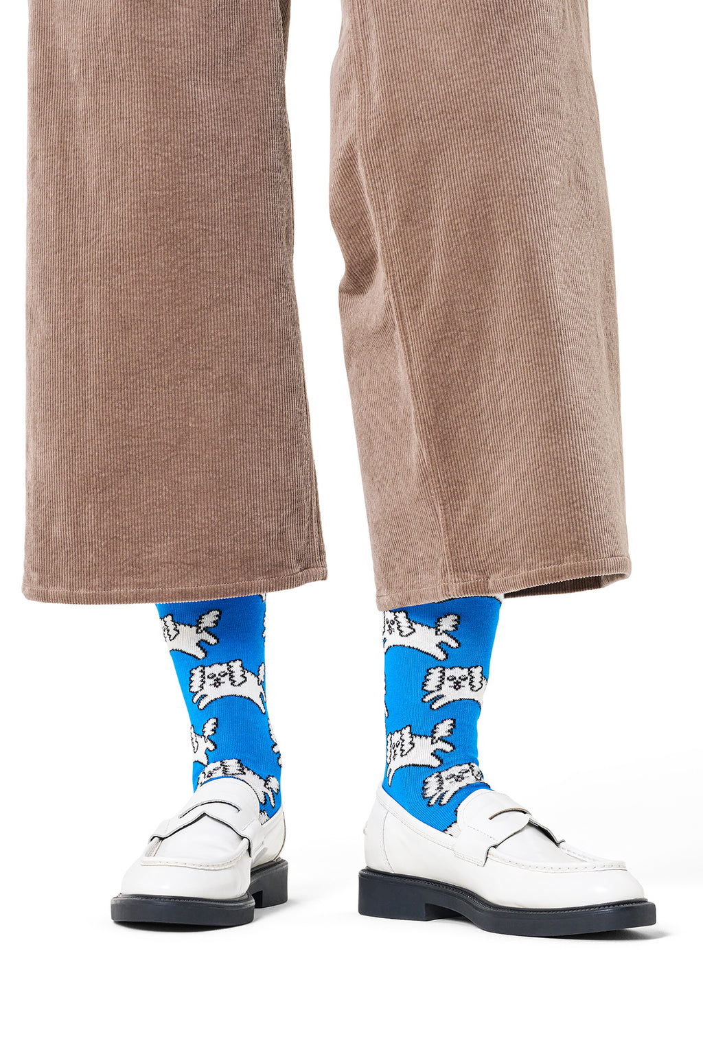 Happy Socks Erkek Mavi Desenli Pamuklu Çorap
