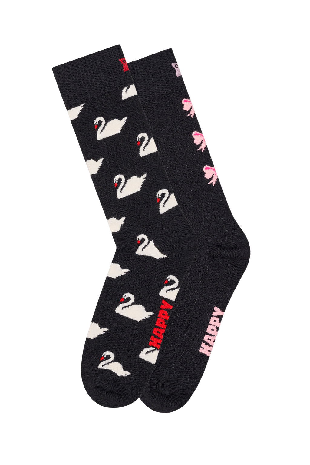 Happy Socks Kadın Siyah Desenli Pamuklu Çorap