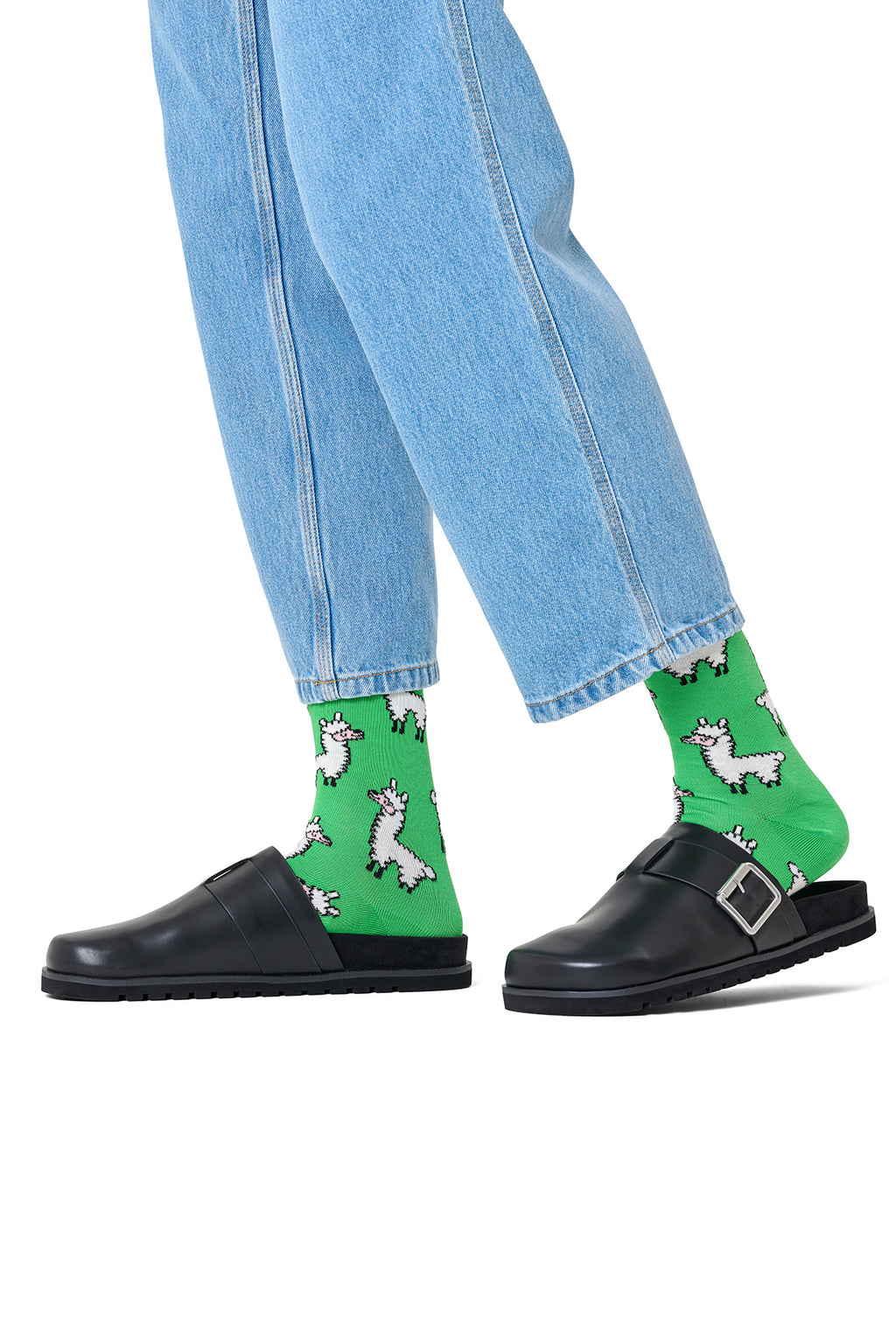Happy Socks Erkek Yeşil Desenli Pamuklu Çorap