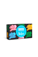 Happy Socks Erkek Çok Renkli Desenli Pamuklu 3'lü Çorap Seti | Derimod Happy Socks Erkek Çok Renkli Desenli Pamuklu 3'lü Çorap Seti | Derimod