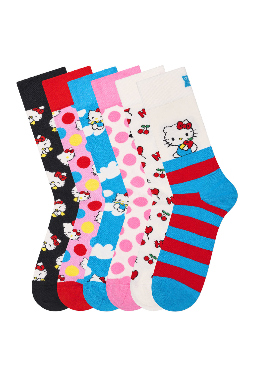 Happy Socks Kadın Çok Renkli Hello Kitty Temalı 6'lı Çorap Seti