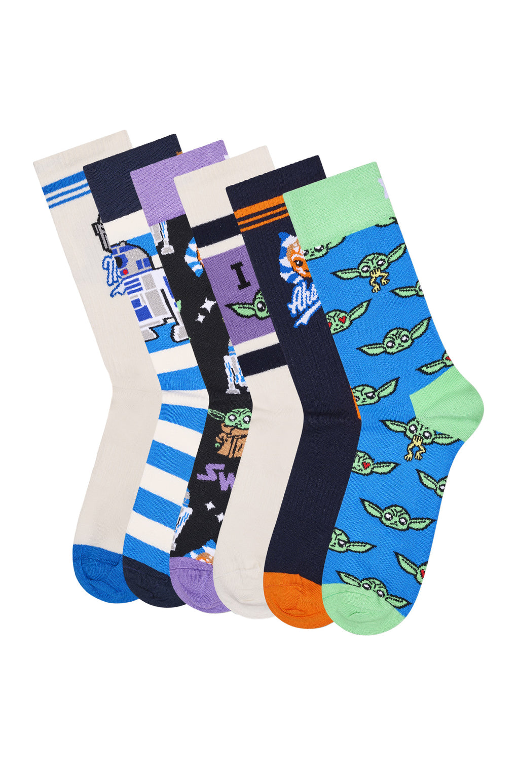 Happy Socks Erkek Çok Renkli Star Wars Mandalorian Temalı 6'lı Çorap Seti