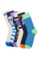 Happy Socks Male Multi-Color Star Wars Mandalorian Themed 6-Pack Sock Set | Derimod Happy Socks Male Multi-Color Star Wars Mandalorian Themed 6-Pack Sock Set | Derimod