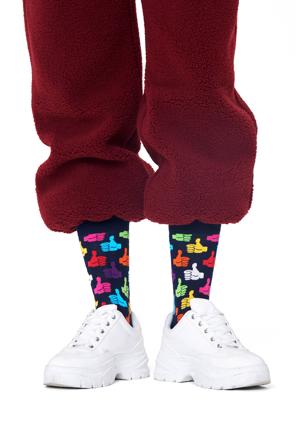 Happy Socks Kadın Lacivert Desenli Pamuklu Çorap