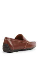 Geox Men's Brown Moner Leather Loafer | Derimod Geox Men's Brown Moner Leather Loafer | Derimod