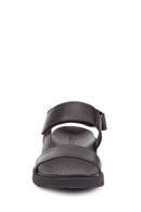 Geox Men's Brown Xand 2s Leather Sandals | Derimod Geox Men's Brown Xand 2s Leather Sandals | Derimod