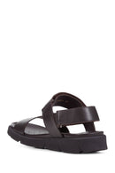 Geox Men's Brown Xand 2s Leather Sandals | Derimod Geox Men's Brown Xand 2s Leather Sandals | Derimod