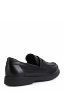 Geox Men's Black Spherica Ec11 Leather Loafer | Derimod Geox Men's Black Spherica Ec11 Leather Loafer | Derimod
