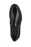 Geox Men's Black Spherica Ec11 Leather Loafer | Derimod Geox Men's Black Spherica Ec11 Leather Loafer | Derimod