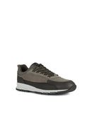 Geox Erkek Gri Delray Bağcıklı Casual Sneaker | Derimod Geox Erkek Gri Delray Bağcıklı Casual Sneaker | Derimod