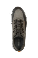 Geox Erkek Gri Delray Bağcıklı Casual Sneaker | Derimod Geox Erkek Gri Delray Bağcıklı Casual Sneaker | Derimod