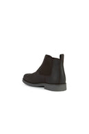 Geox Men's Brown Claudio Nubuck Leather Chelsea Boots | Derimod Geox Men's Brown Claudio Nubuck Leather Chelsea Boots | Derimod