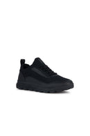 Geox Erkek Siyah Spherica Bağcıklı Sneaker | Derimod Geox Erkek Siyah Spherica Bağcıklı Sneaker | Derimod