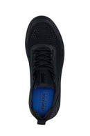 Geox Erkek Siyah Spherica Bağcıklı Sneaker | Derimod Geox Erkek Siyah Spherica Bağcıklı Sneaker | Derimod
