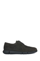 Geox Men's Brown Adacter Nubuck Leather Casual Shoes | Derimod Geox Men's Brown Adacter Nubuck Leather Casual Shoes | Derimod