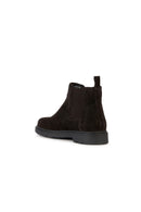 Geox Men's Brown Spherica Suede Leather Chelsea Boots | Derimod Geox Men's Brown Spherica Suede Leather Chelsea Boots | Derimod