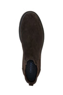 Geox Men's Brown Spherica Suede Leather Chelsea Boots | Derimod Geox Men's Brown Spherica Suede Leather Chelsea Boots | Derimod