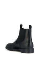 Geox Men's Black Tiberio Leather Chelsea Boots | Derimod Geox Men's Black Tiberio Leather Chelsea Boots | Derimod