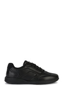 Geox Men's Black Spherica Ec2 Lace-up Leather Sneaker | Derimod Geox Men's Black Spherica Ec2 Lace-up Leather Sneaker | Derimod